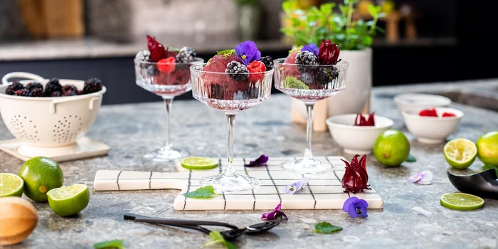 Domácí ovocný sorbet